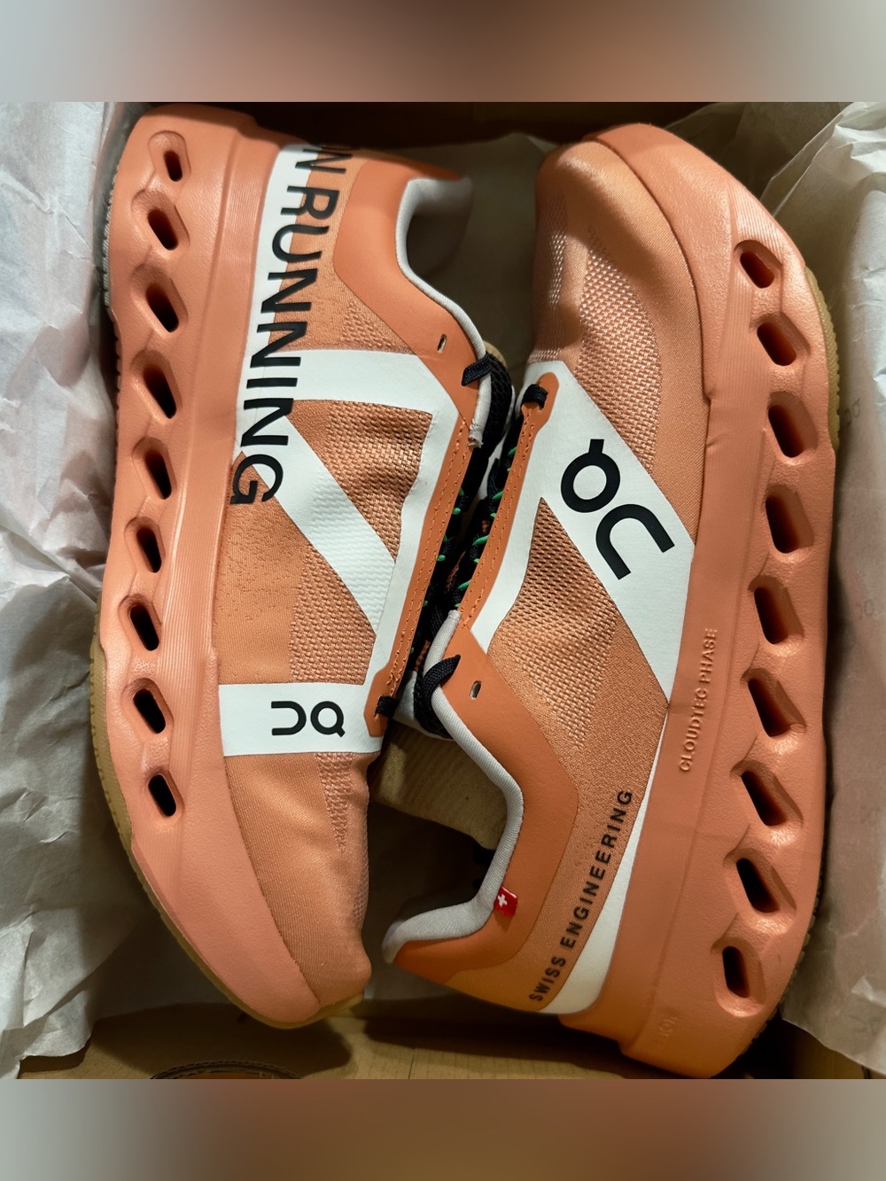 On Running Cloudmonster Women's Peach Running Shoes